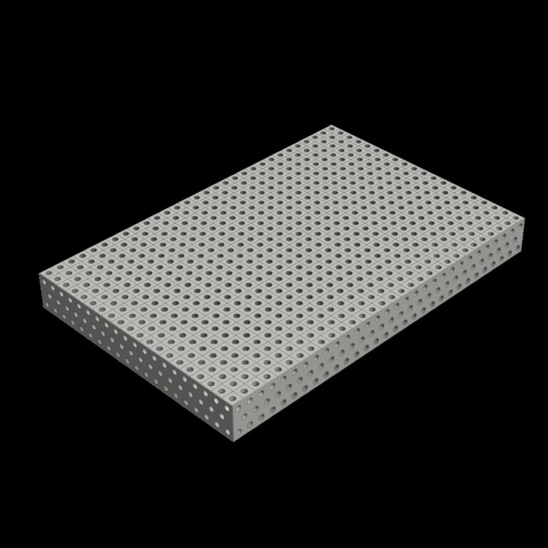 3D Schweißtischplatte D22 1000x1500x150 -  Lochraster 50x50