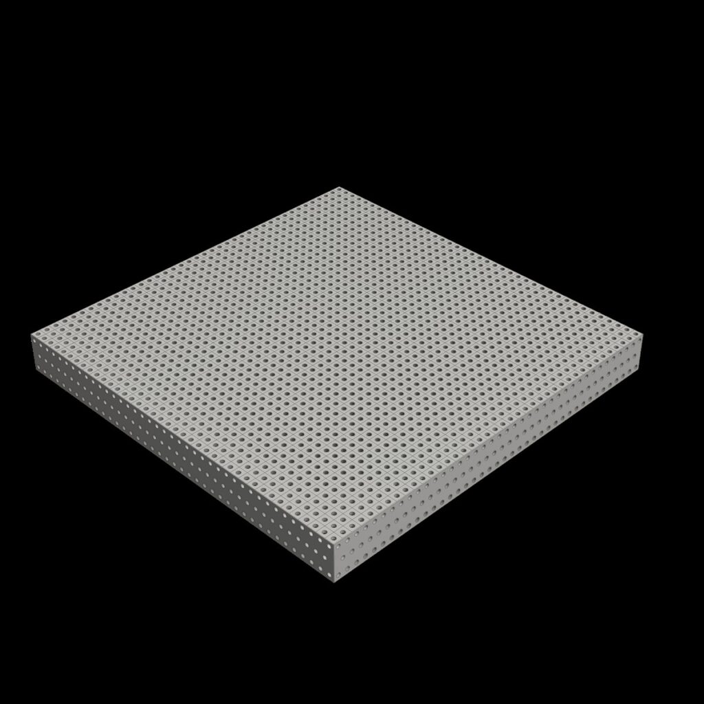 3D Schweißtischplatte D22 2000x2000x200 -  Lochraster 50x50