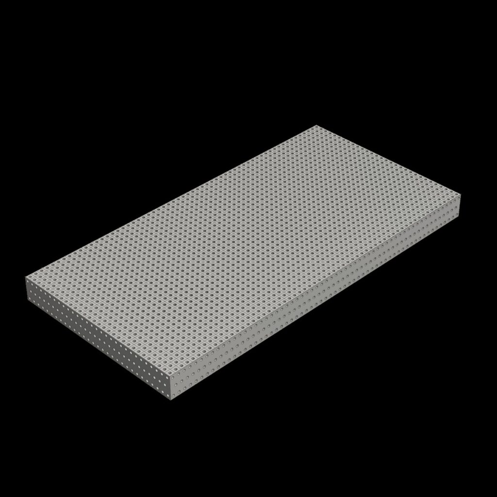3D Schweißtischplatte D22 1500x3000x200 -  Lochraster 50x50