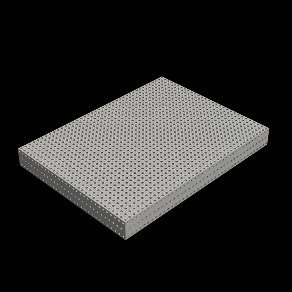 3D Schweißtischplatte D22 1500x2000x200 -  Lochraster 50x50