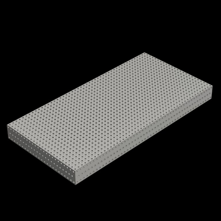 3D Schweißtischplatte D22 1200x2400x200 -  Lochraster 50x50
