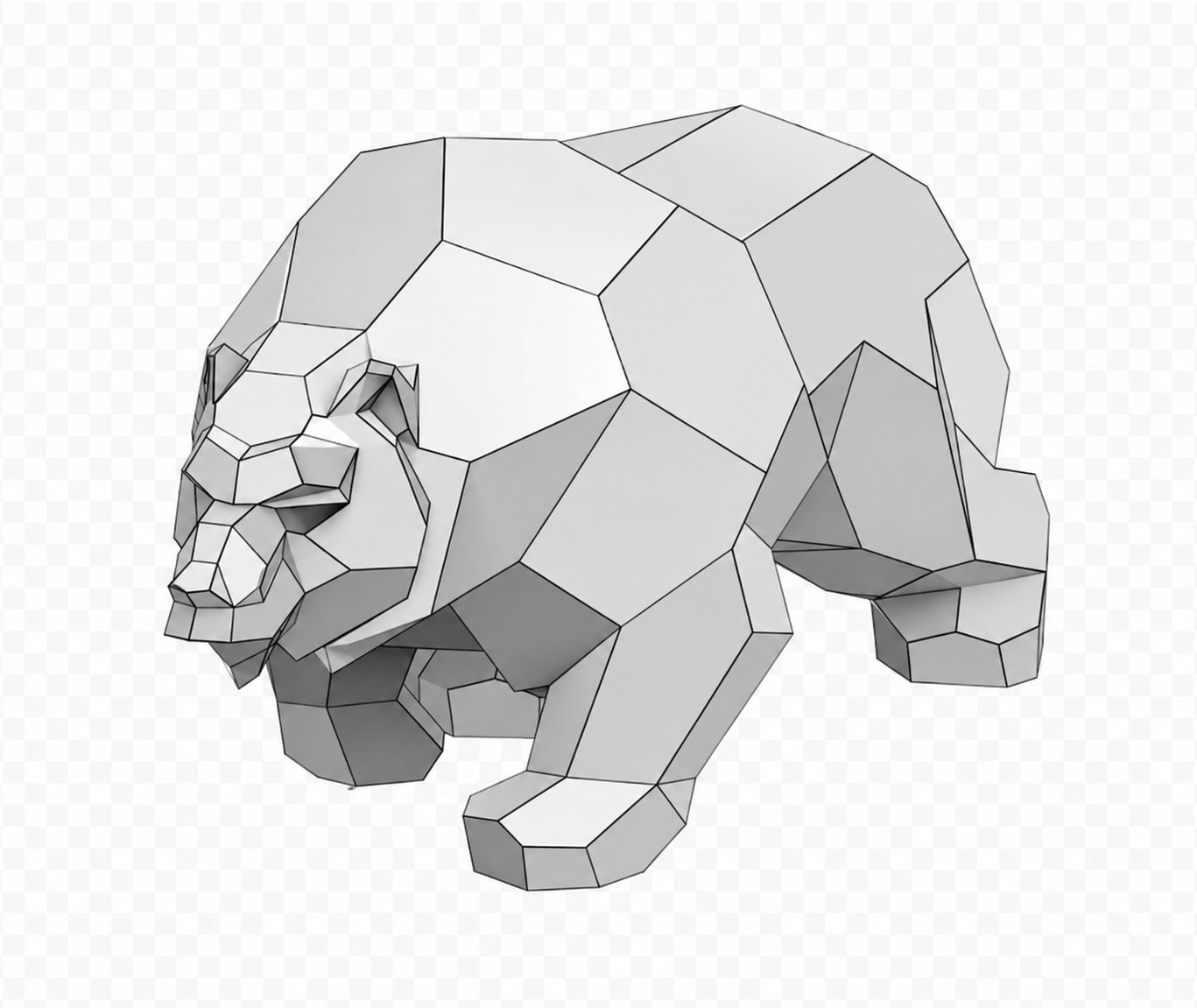 LowPoly Bar Schweissbausatz in Lebensgrosse-png LowPoly Bär Schweißbausatz in Lebensgröße.png