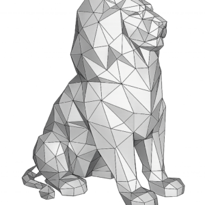 LowPoly Löwe Schweißbausatz aus 2 mm Stahl.png