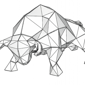 Low Poly Bulle aus Stahl.png