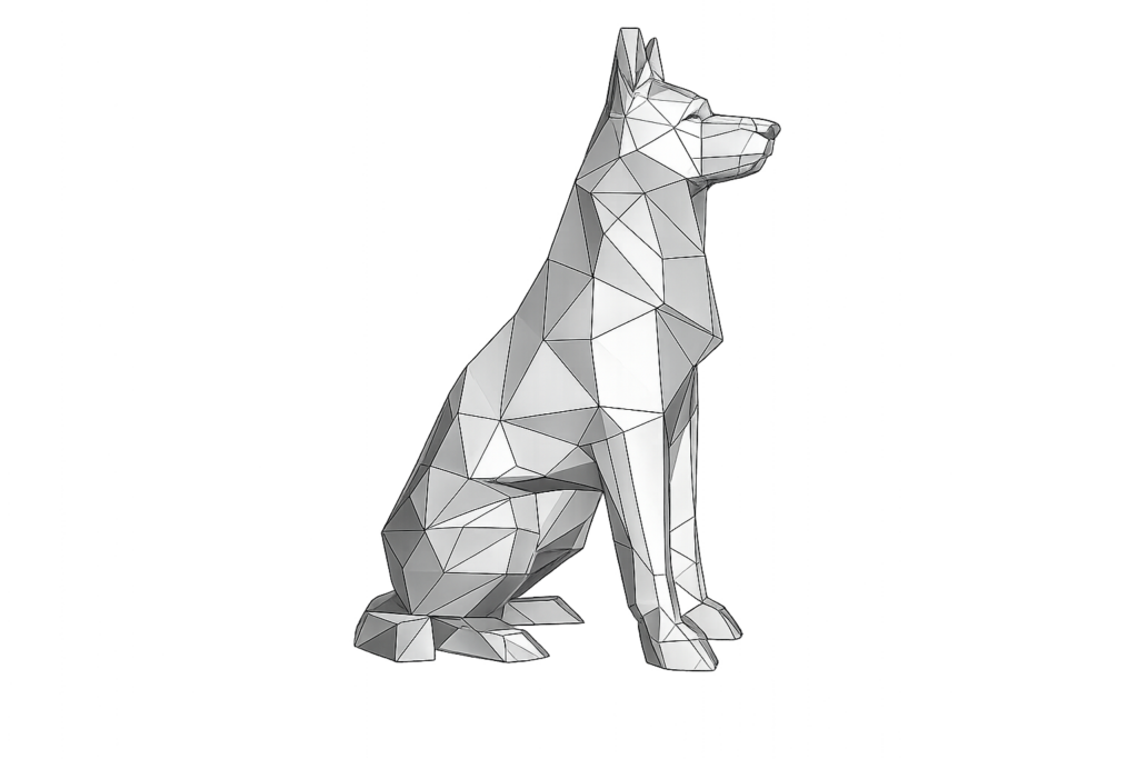 LowPoly Deutscher Schäferhund Schweißbausatz.png