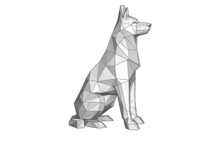 LowPoly Deutscher Schäferhund Schweißbausatz.png